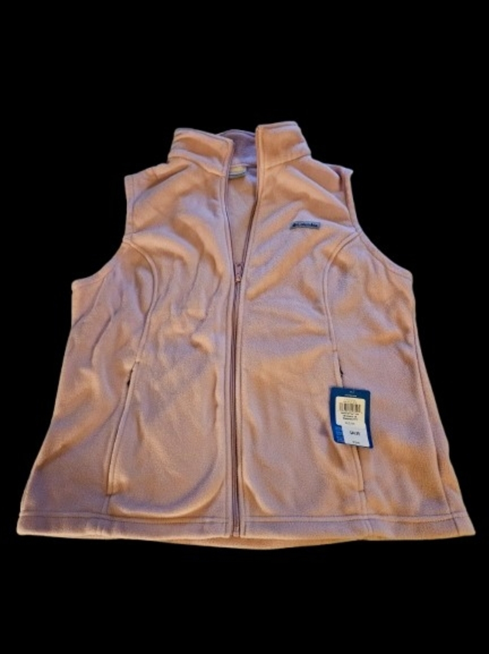 Columbia Light Pink Women's Fleece Vest with Zipper
